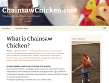 Tablet Screenshot of chainsawchicken.com